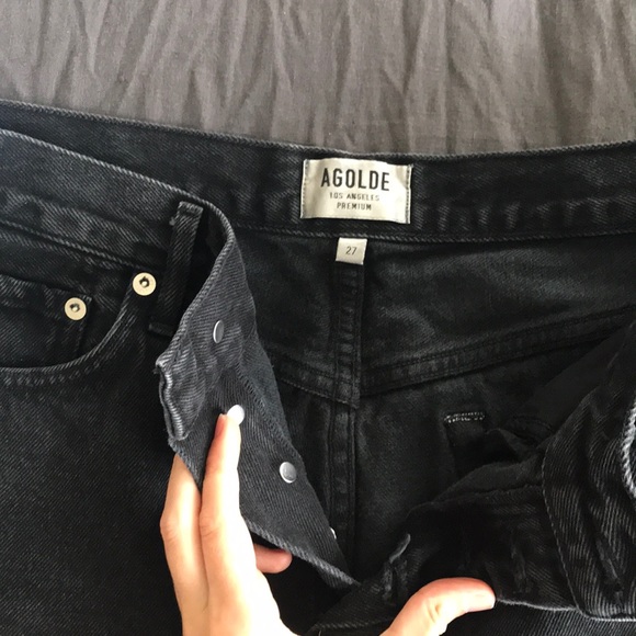 AGOLDE Parker black shorts size 27 - Picture 4 of 4